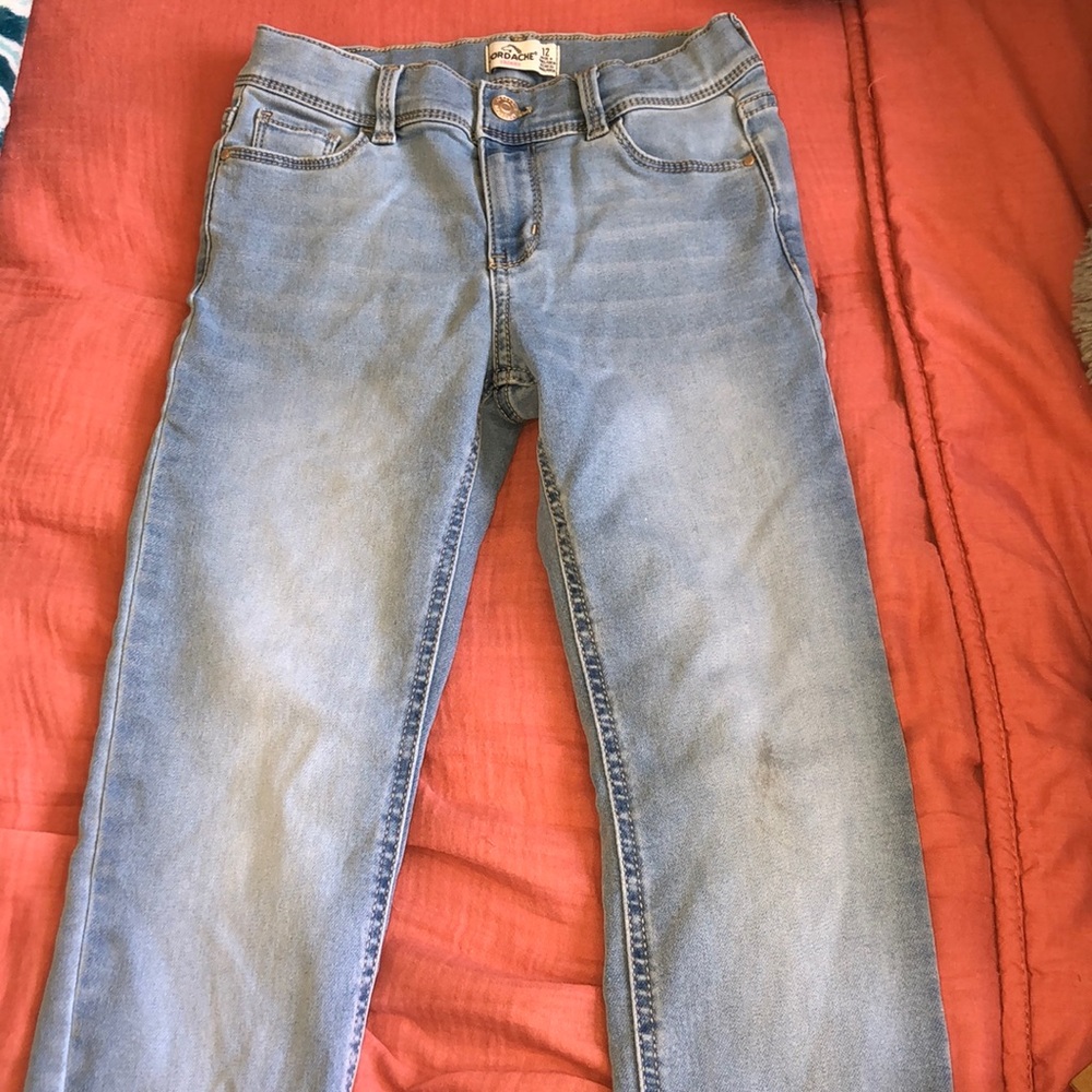 Kids size 12 skinny jeans.